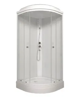 Душевая кабина Triton Экстра Щ0000065775 88x88 см профиль белый стекло прозрачное